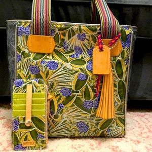 Consuela Tote AND Wallet in Louise Green Pattern